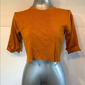 SALE!!!!! Crop top waffle texture